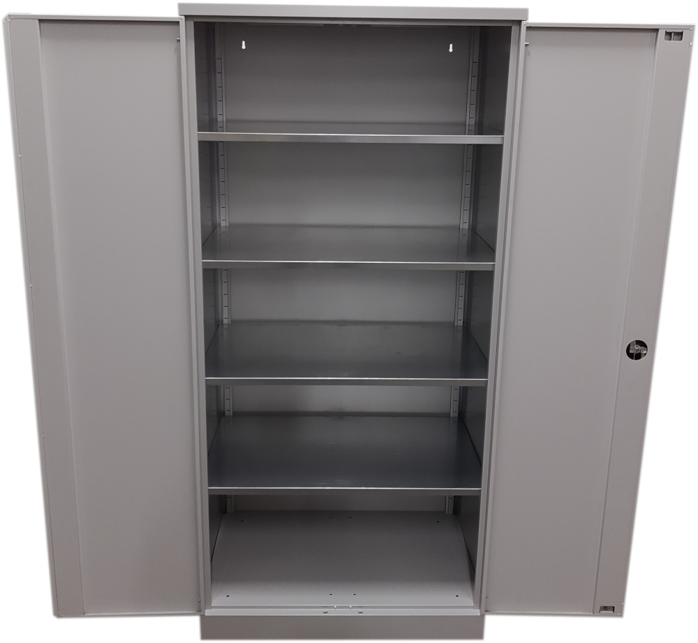 XL Vorratsschrank Stahlschrank mit verzinkten Fachböden 195 x 92 x 50